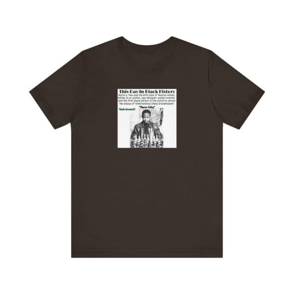 Unisex Jersey Short Sleeve Tee "Honoring Maurice Ashley—Where Genius Meets the Board." - Image 17