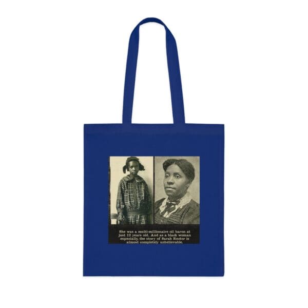 Inspiring Cotton Tote Bag -  "Rich Legacy in Every Stitch – Carry Sarah Rector’s Success" - Image 13