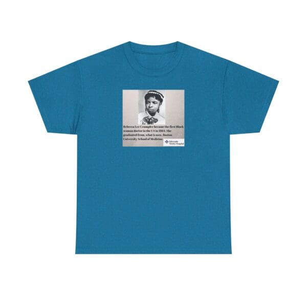 Unisex Heavy Cotton Tee "Rebecca Lee Crumpler: First Black Woman Doctor, Forever a Trailblazer." - Image 33