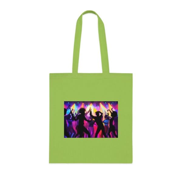 Organic Canvas Tote Bag Vibrant Nightlife Celebration" Canvas Bag - Image 10