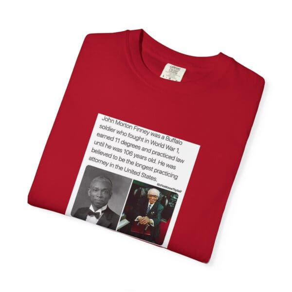 Unisex Garment-Dyed T-shirt "John Morton-Finney: Eleven Degrees, One Unbreakable Spirit." - Image 67