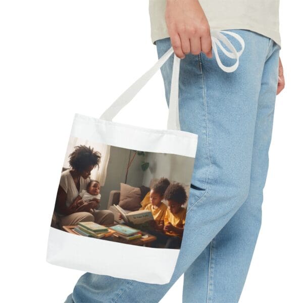 Tote Bag (AOP) “She Holds the Future. They Read the Past.” - Image 27