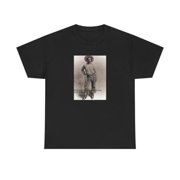 Unisex Heavy Cotton Tee "Bill Pickett: The Bulldogging Legend Lives On." - Image 5