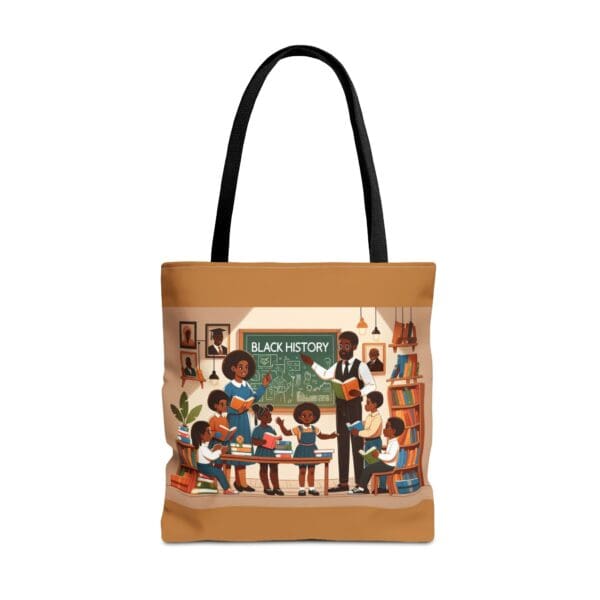 Tote Bag (AOP) "Lessons etched in chalk. Stories carried forward." - Image 5