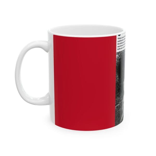 Frosted Glass Mug "Polly Jackson: The Protector of Freedom Seekers." - Image 3