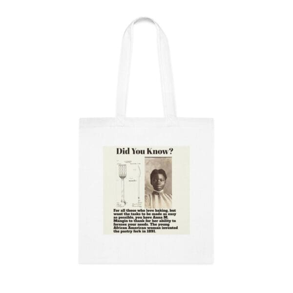 Natural Tote Bag "Carry Ingenuity: Celebrating the Legacy of Anna M. Mangin"
