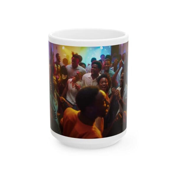 Ceramic Mug, (11oz, 15oz) "The Spirit of Togetherness, The Rhythm of History" - Image 5