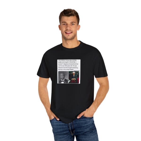 Unisex Garment-Dyed T-shirt "John Morton-Finney: Eleven Degrees, One Unbreakable Spirit." - Image 44
