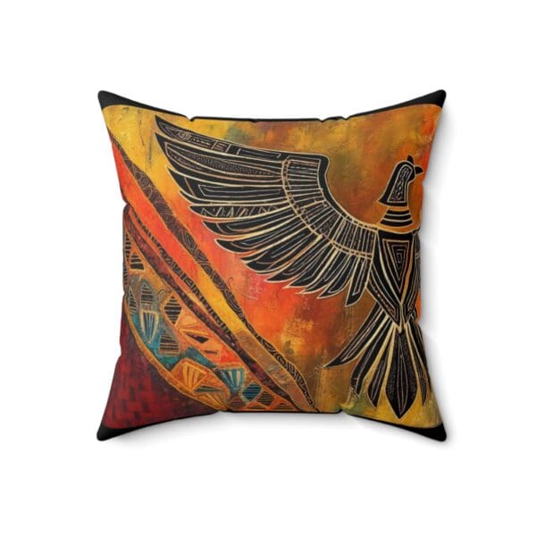 Egyptian-Inspired Decorative Pillow | Artistic Square Cushion with Ankh & Hieroglyphs Ancient symbols. Modern elegance. - Image 7