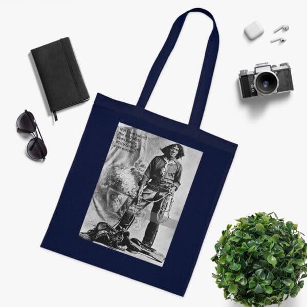 Cotton Canvas Tote Bag "Ride with Legacy – Carry Nat Love’s Spirit" - Image 18