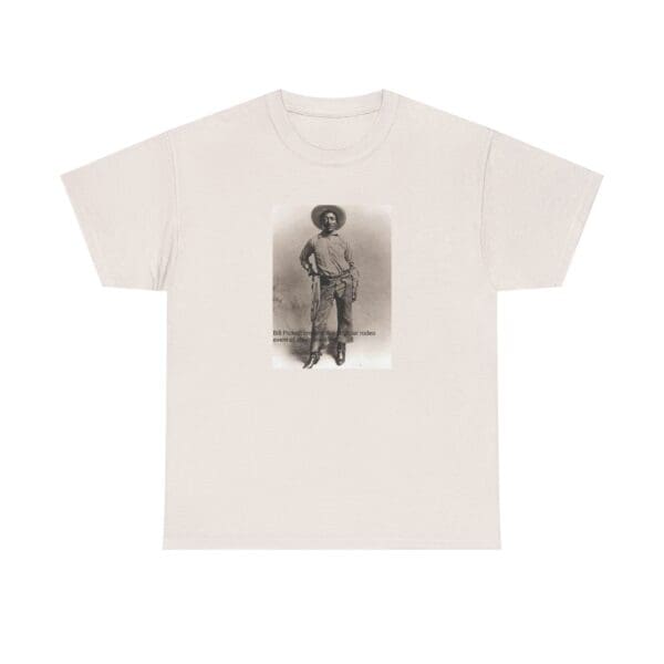 Unisex Heavy Cotton Tee "Bill Pickett: The Bulldogging Legend Lives On." - Image 13