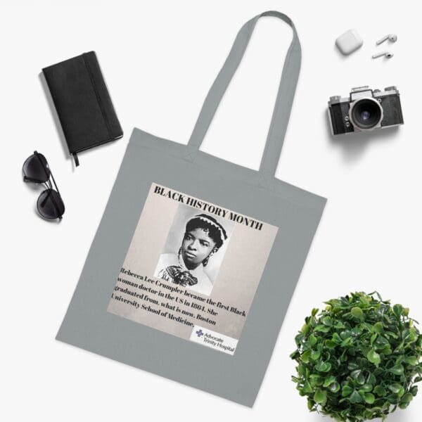 Cotton Canvas Tote Bag "Heal History – Carry Rebecca Lee Crumpler’s Legacy" - Image 6