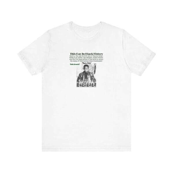 Unisex Jersey Short Sleeve Tee "Honoring Maurice Ashley—Where Genius Meets the Board."