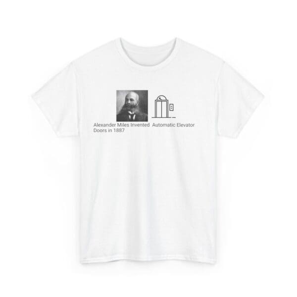 Unisex Heavy Cotton Tee "Alexander Miles: Elevating Innovation, One Step at a Time." - Image 3