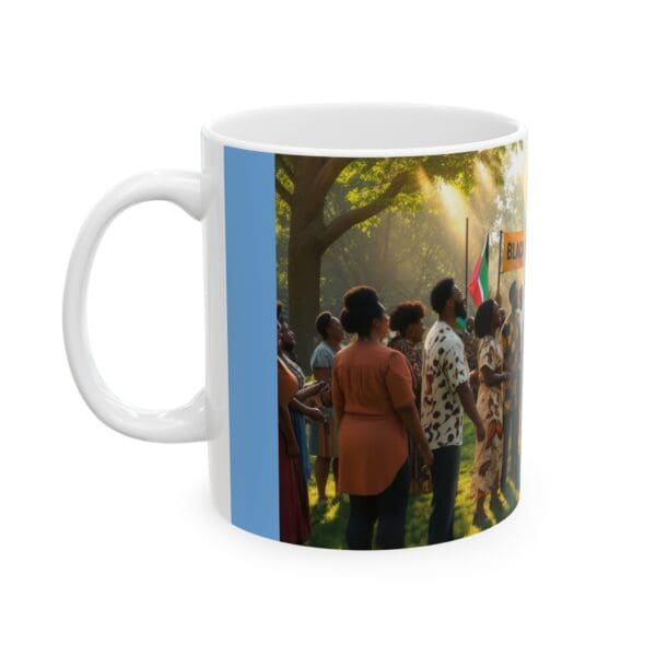 Ceramic Mug, (11oz, 15oz) A Banner of Pride, A March for Change" - Image 3
