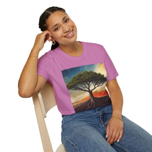 Unisex Softstyle T-Shirt with Inspirational Tree Design - Nature Lover Gift - Image 75