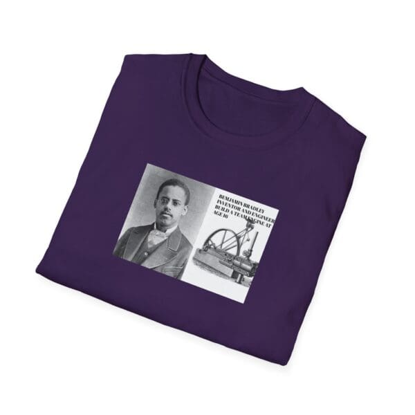 Unisex Softstyle T-Shirt "Benjamin Bradley: Steam Power, Genius, and Resilience." - Image 44