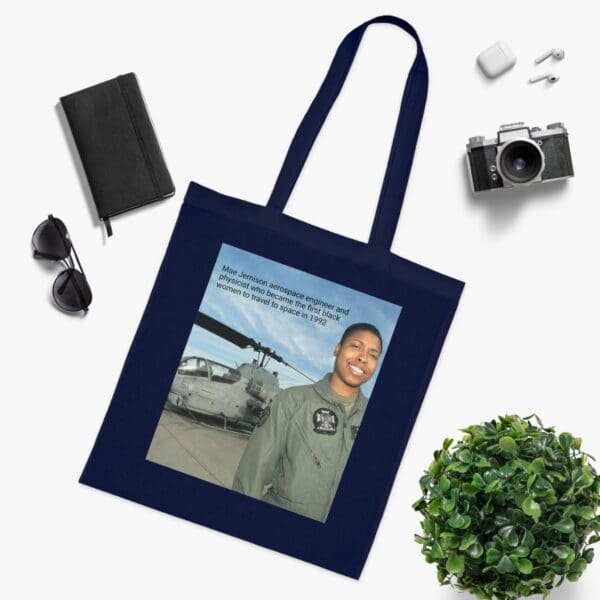 Cotton Canvas Tote Bag "Dream. Dare. Discover — Carry the Legacy of Mae Jemison" - Image 23