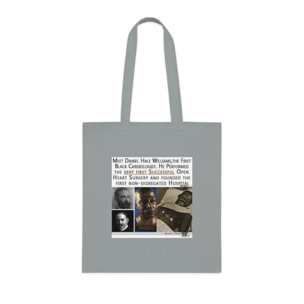 Cotton Canvas Tote Bag Heart of a Pioneer—Carry the Legacy of Daniel Hale Williams” - Image 4