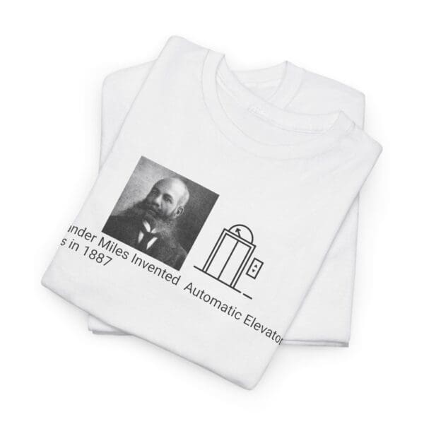 Unisex Heavy Cotton Tee "Alexander Miles: Elevating Innovation, One Step at a Time." - Image 5