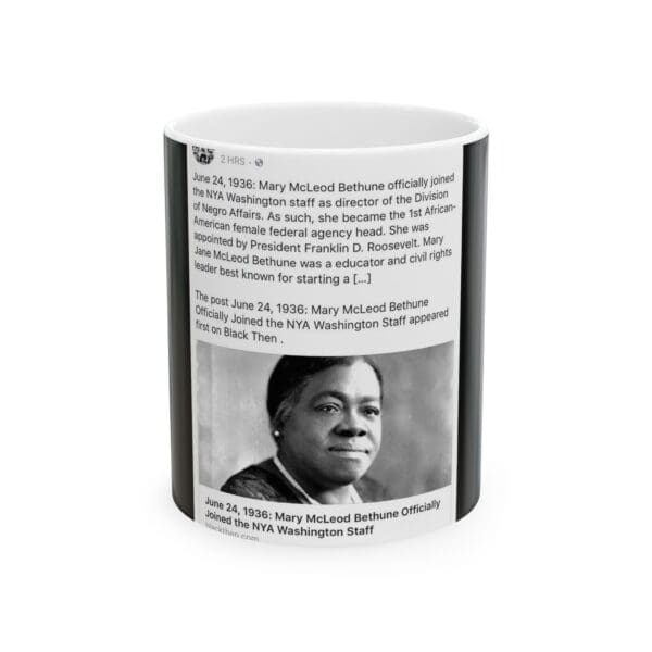 11oz 15oz Black Mug "Her Wisdom Built Schools, Her Vision Built Leaders