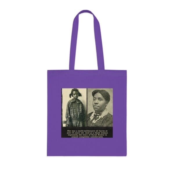 Inspiring Cotton Tote Bag -  "Rich Legacy in Every Stitch – Carry Sarah Rector’s Success" - Image 22