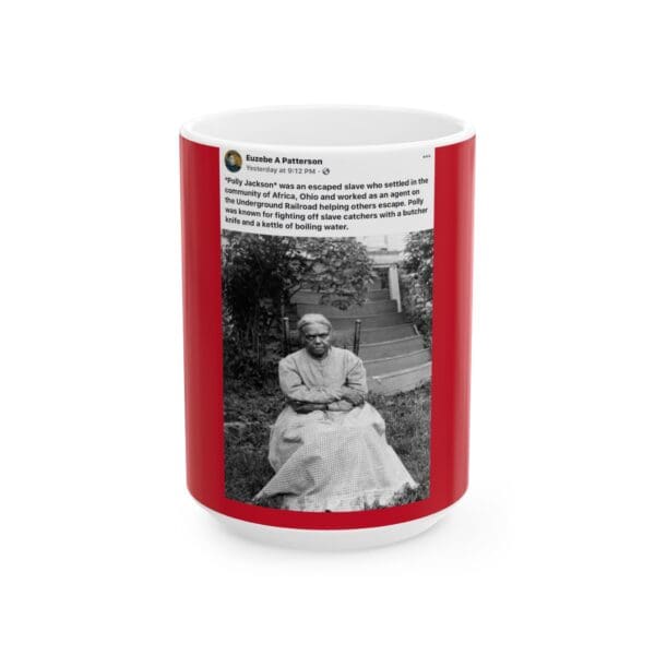 Frosted Glass Mug "Polly Jackson: The Protector of Freedom Seekers." - Image 5