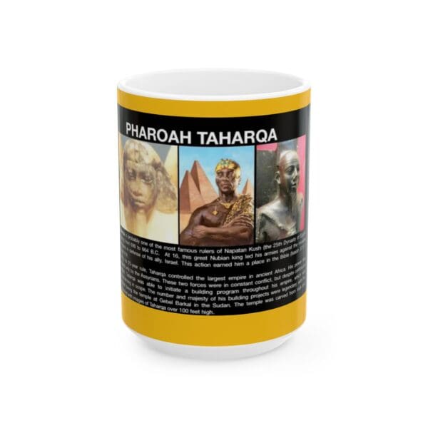 Black Mug, 15oz Taharqo or Taharqa) was a Kushite king - Image 5