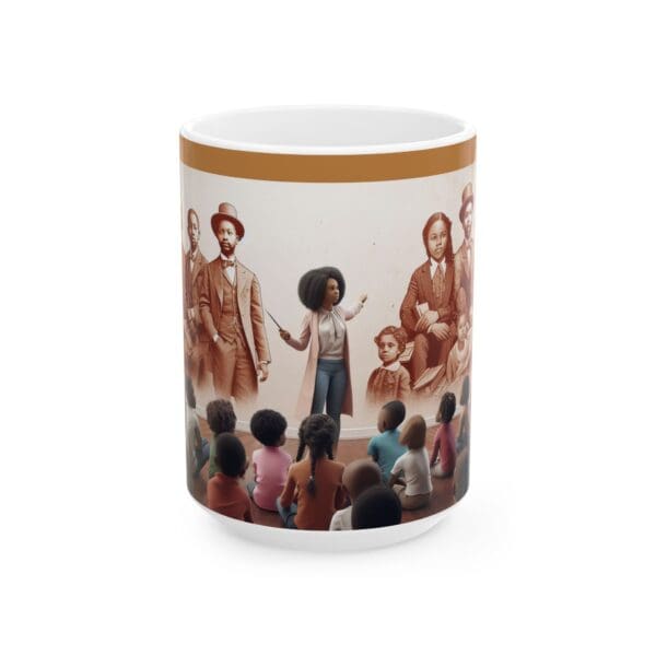 Ceramic Mug, (11oz, 15oz) "Pour Knowledge. Sip History." - Image 5
