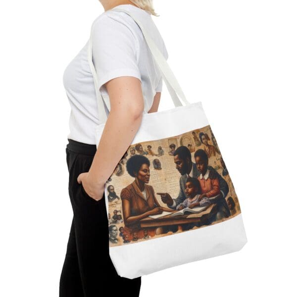 Tote Bag (AOP) Wear the Story. Teach the Truth.” - Image 36