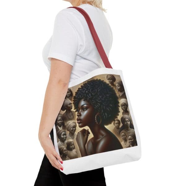 Tote Bag (AOP) "A gaze unbroken. A legacy unshaken." - Image 20