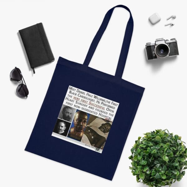 Cotton Canvas Tote Bag Heart of a Pioneer—Carry the Legacy of Daniel Hale Williams” - Image 18