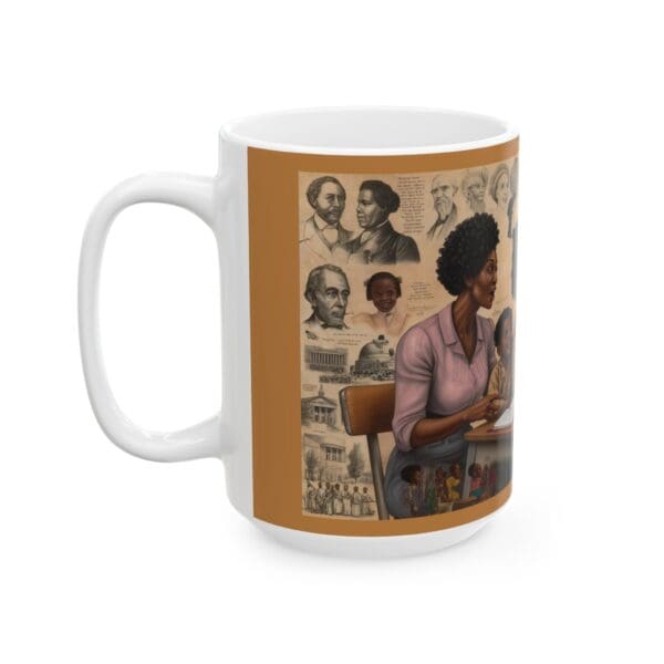 Ceramic Mug, (11oz, 15oz) Knowledge at the Table, Legacy in Their Hands" - Image 7