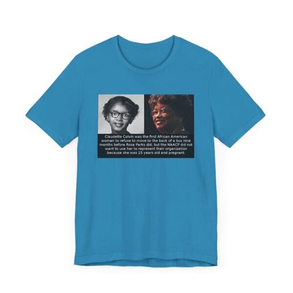 Unisex Jersey Short Sleeve Tee "Before Rosa Parks, There Was Claudette Colvin" - Image 39