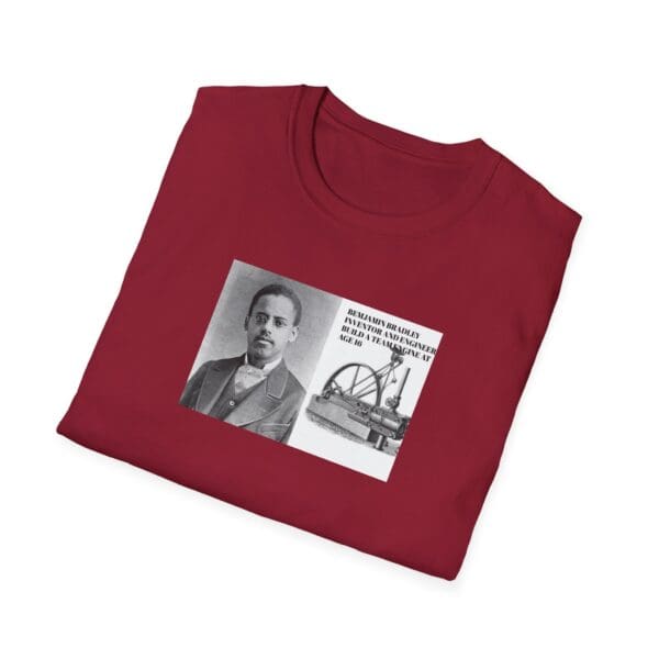 Unisex Softstyle T-Shirt "Benjamin Bradley: Steam Power, Genius, and Resilience." - Image 60
