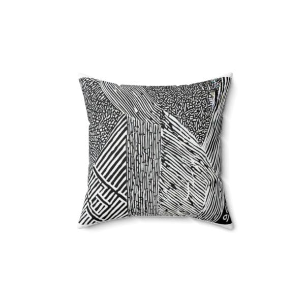 Modern Abstract Throw Pillow - Black & White Décor 🛋️ “Sleek Contrast. Timeless Comfort.” ✨