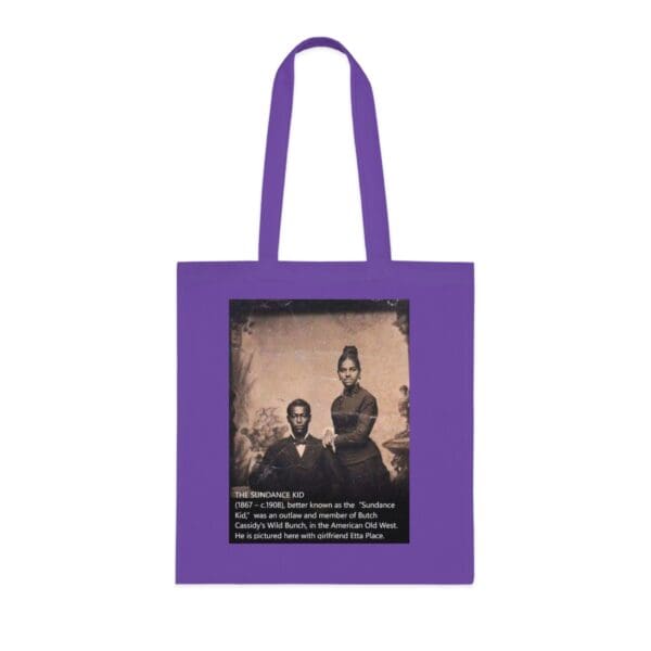 Cotton Canvas Tote Bag "Sundance Kid & Etta Place: Ride with Outlaw Legends!" - Image 22