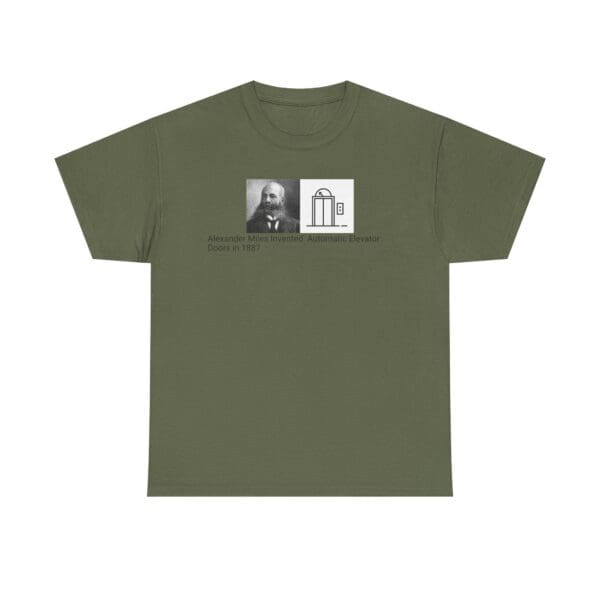 Unisex Heavy Cotton Tee "Alexander Miles: Elevating Innovation, One Step at a Time." - Image 36