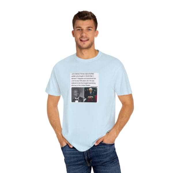 Unisex Garment-Dyed T-shirt "John Morton-Finney: Eleven Degrees, One Unbreakable Spirit." - Image 32