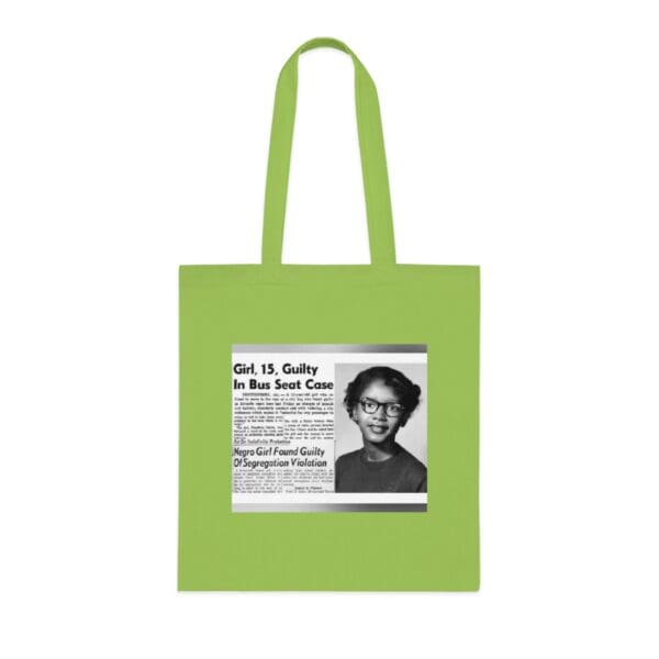 Cotton Canvas Tote Bag "Stand Strong, Stand Proud – Carry Claudette Colvin’s Courage" - Image 10