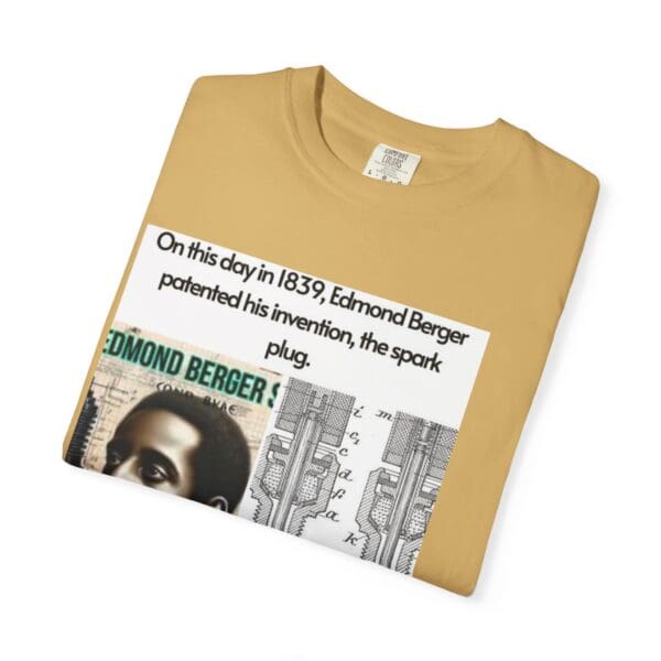Unisex Garment-Dyed T-shirt "Edmond Berger: The Spark That Ignited Innovation" - Image 12