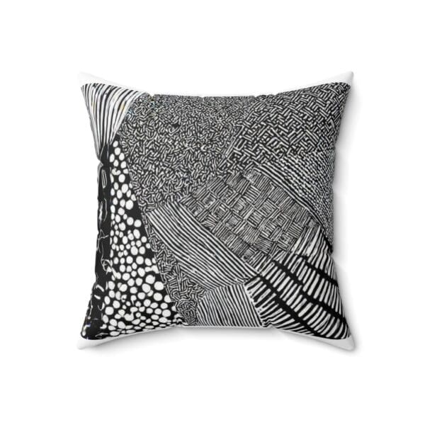 Modern Abstract Throw Pillow - Black & White Décor 🛋️ “Sleek Contrast. Timeless Comfort.” ✨ - Image 8