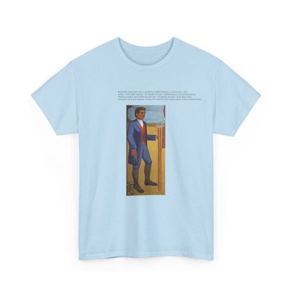 Unisex Heavy Cotton Tee "Benjamin Banneker: Mathematician, Astronomer, Trailblazer." - Image 35