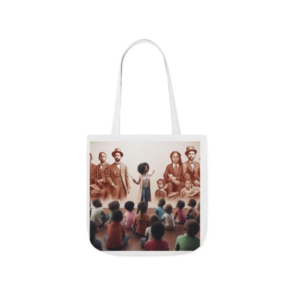 Natural Tote Bag "Pointed toward history, carried into the future." - Image 37
