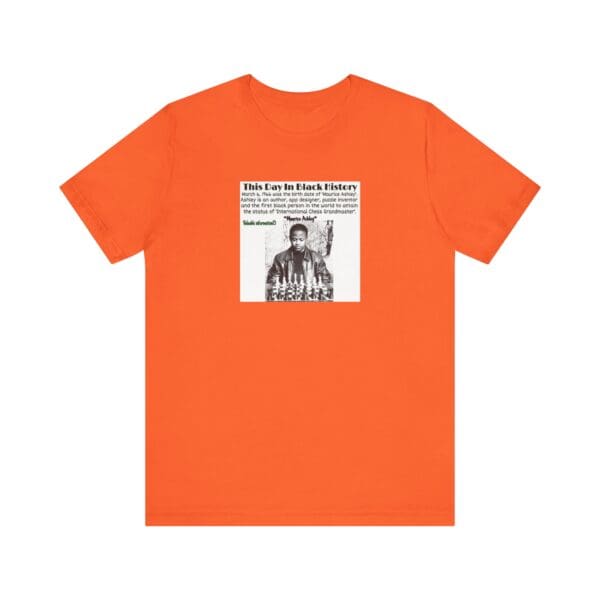 Unisex Jersey Short Sleeve Tee "Honoring Maurice Ashley—Where Genius Meets the Board." - Image 9