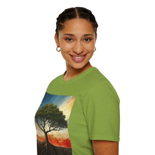 Unisex Softstyle T-Shirt with Inspirational Tree Design - Nature Lover Gift - Image 42