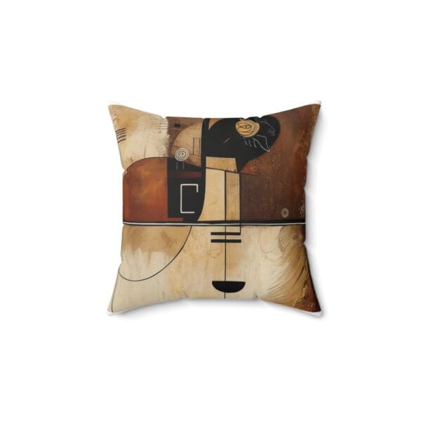 Abstract Art Square Pillow - Modern Home Decor Cushion "Elevate Your Décor with Abstract Elegance."