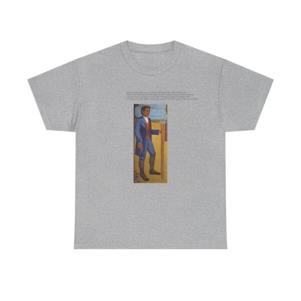 Unisex Heavy Cotton Tee "Benjamin Banneker: Mathematician, Astronomer, Trailblazer." - Image 13