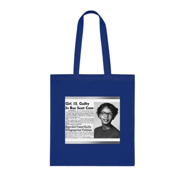 Cotton Canvas Tote Bag "Stand Strong, Stand Proud – Carry Claudette Colvin’s Courage" - Image 13