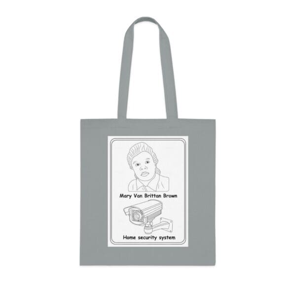 Cotton Canvas Tote Bag "Invent the Future – Wear the Legacy of Marie Van Brittan Brown" - Image 4